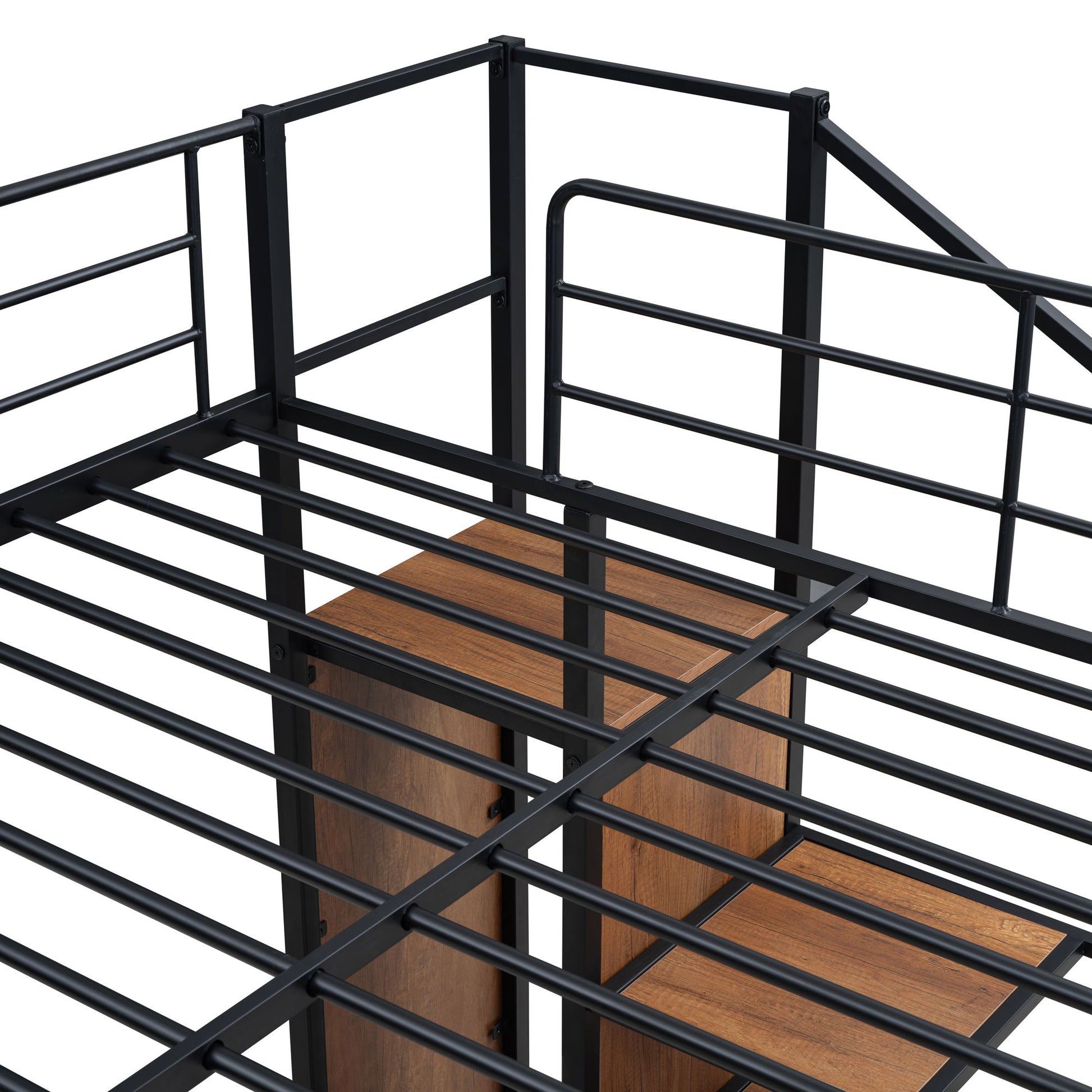 Bunk Bed With Lateral Storage Ladder And Wardrobe - The Sleep Loft - Online Mattress Showroom NYC