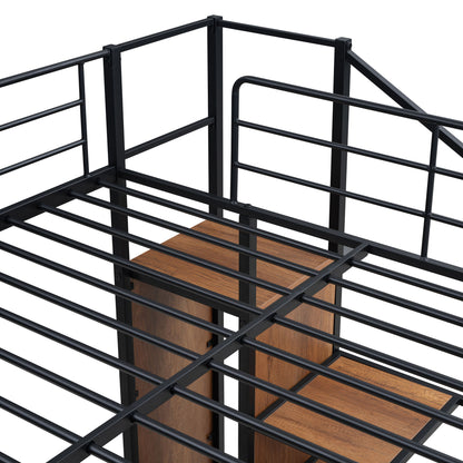 Bunk Bed With Lateral Storage Ladder And Wardrobe - The Sleep Loft - Online Mattress Showroom NYC