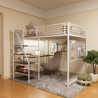 Metal Loft Bed With Built - In Charging Station And LED Light - The Sleep Loft - Online Mattress Showroom NYC