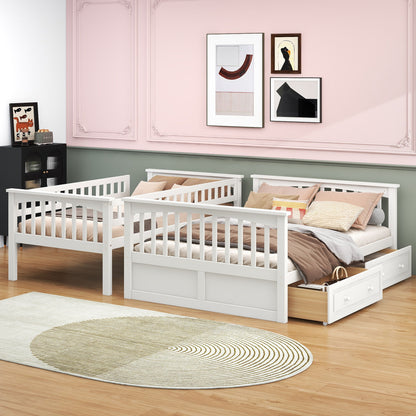 Bunk Bed With Drawers, Convertible Storage Bed - The Sleep Loft - Online Mattress Showroom NYC