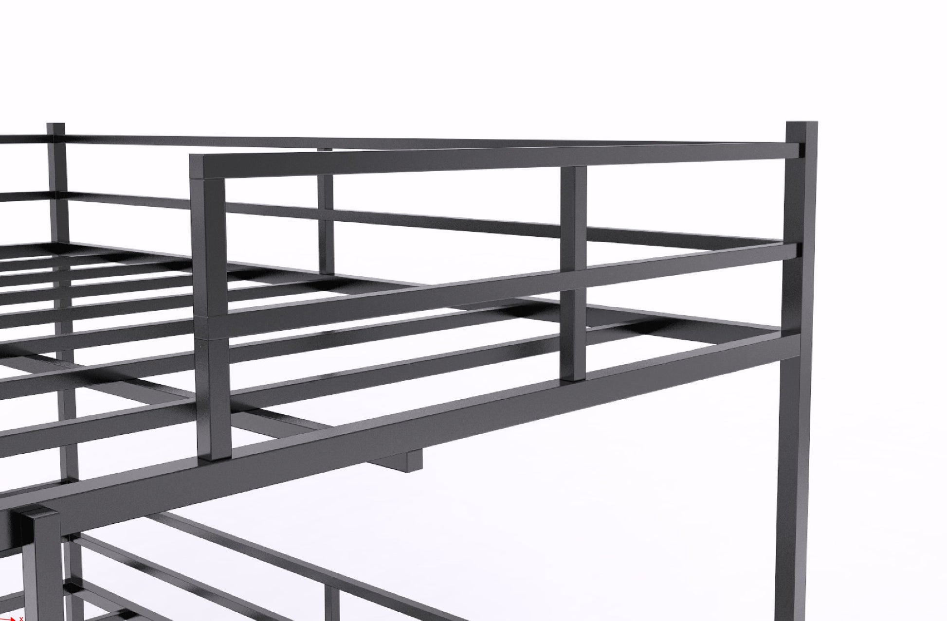 Twin Size House Loft Bed With Slide And Ladder - Black - The Sleep Loft - Online Mattress Showroom NYC