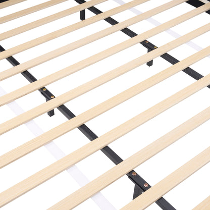 Upholstered Simple Modern Bedroom Bed With Curved Headboard - The Sleep Loft - Online Mattress Showroom NYC