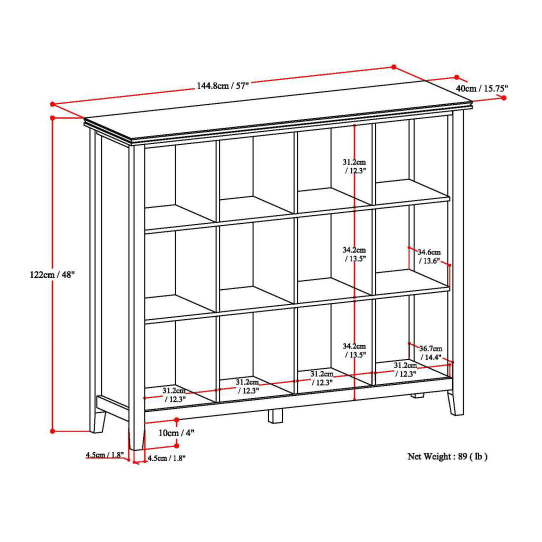 Artisan - 12 Cube Storage - Honey Brown - The Sleep Loft - Online Mattress Showroom NYC