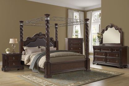 2 Drawer Nightstand - Mahogany - The Sleep Loft - Online Mattress Showroom NYC