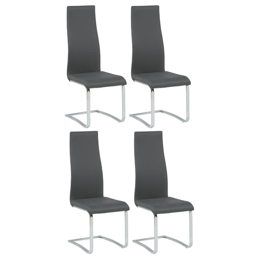 Montclair Upholstered Dining Side Chair Grey (Set of 4) - The Sleep Loft - Online Mattress Showroom NYC