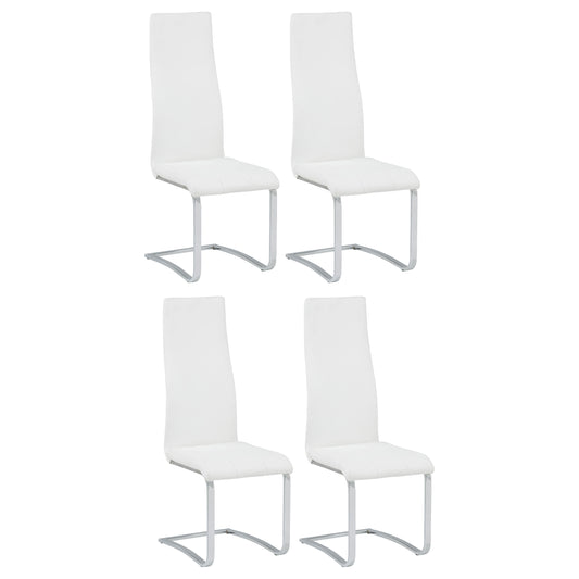 Montclair Upholstered Dining Side Chair White (Set of 4) - The Sleep Loft - Online Mattress Showroom NYC