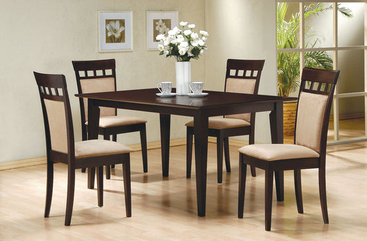 Gabriel 5-piece Rectangular 59-inch Dining Set Cappuccino - The Sleep Loft - Online Mattress Showroom NYC