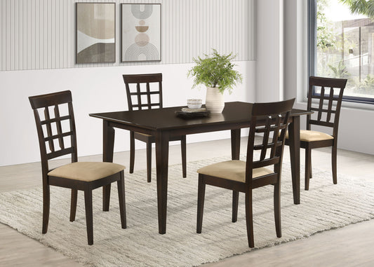 Gabriel 5-piece Rectangular 59-inch Dining Set Cappuccino - The Sleep Loft - Online Mattress Showroom NYC