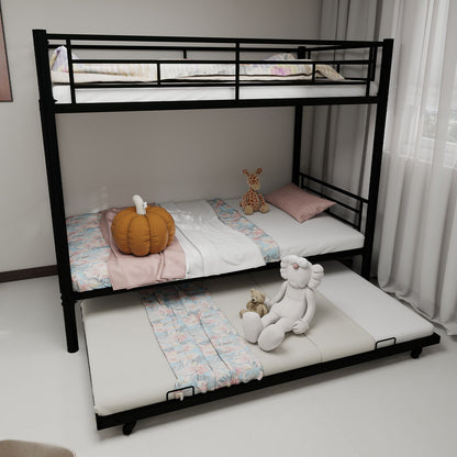 Metal Bunk Bed For Kids, Convertible Bedframe With Ladders & Guardrail - The Sleep Loft - Online Mattress Showroom NYC
