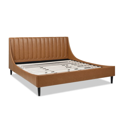 Aspen - Vertical Tufted Modern Headboard Platform Bed Set - The Sleep Loft - Online Mattress Showroom NYC