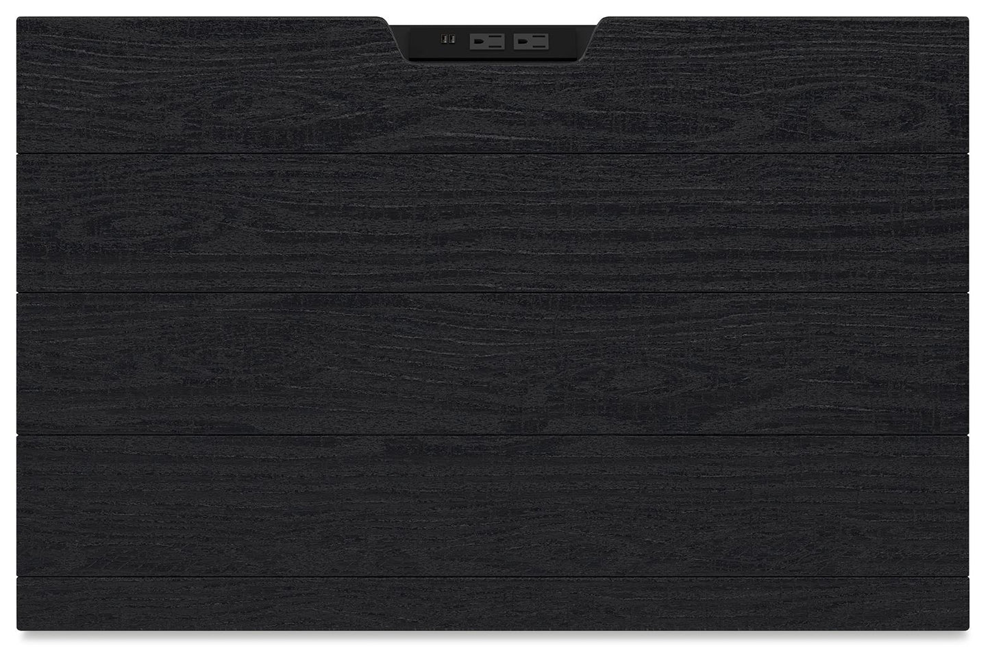 Londer - Two Drawer Night Stand - Black - The Sleep Loft - Online Mattress Showroom NYC