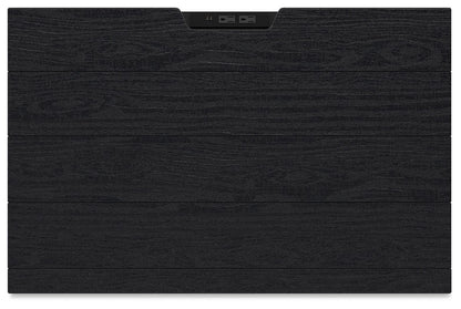 Londer - Two Drawer Night Stand - Black - The Sleep Loft - Online Mattress Showroom NYC