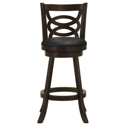 Calecita Wood Swivel Bar Chair Cappuccino (Set of 2)