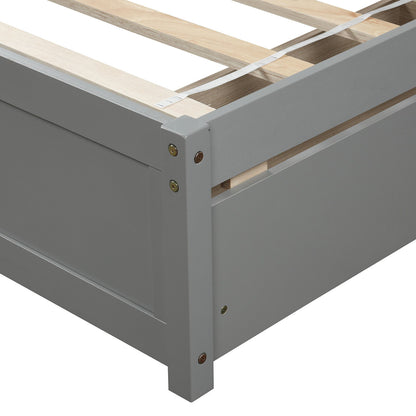 Platform Storage Bed Wood Bed Frame With Two Drawers And Headboard - The Sleep Loft - Online Mattress Showroom NYC