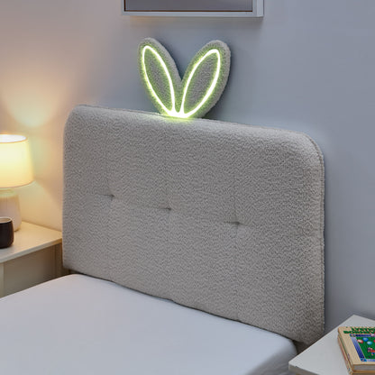 Upholstered Bed With Oversized Rabbit Ear Headboard, LED Lights & 4 Storage Drawers - The Sleep Loft - Online Mattress Showroom NYC