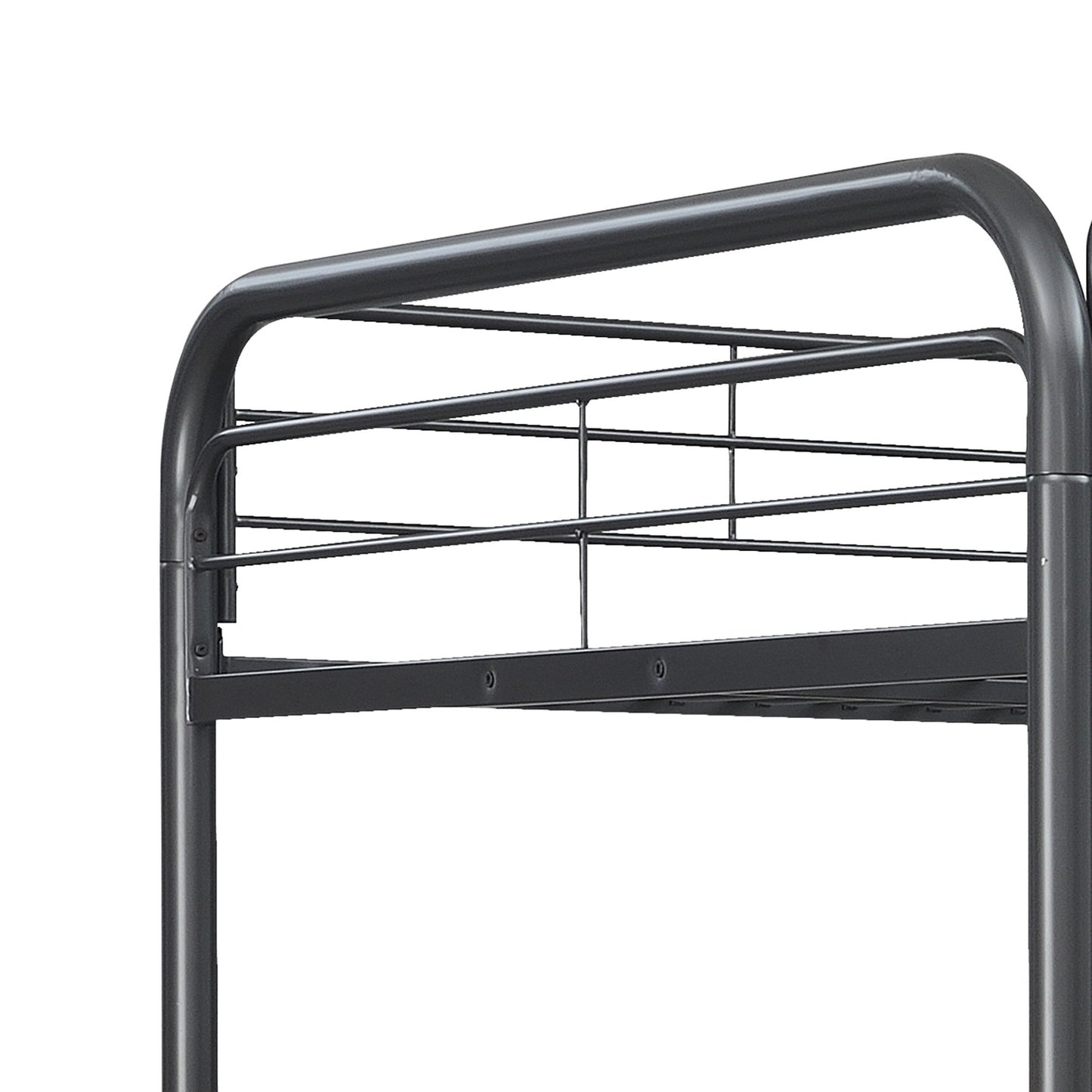 Triple Bunk Bed, Full Size With Sturdy Metal Frame And Safe Stairs - Black - The Sleep Loft - Online Mattress Showroom NYC