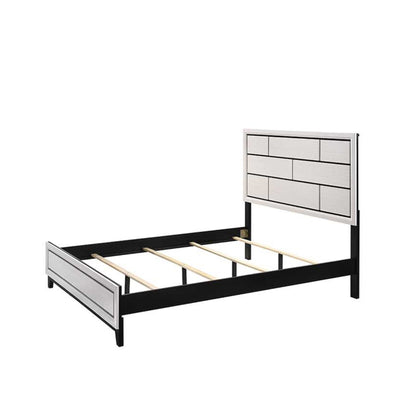 Contemporary Low Profile Bed With Geometric Headboard - The Sleep Loft - Online Mattress Showroom NYC