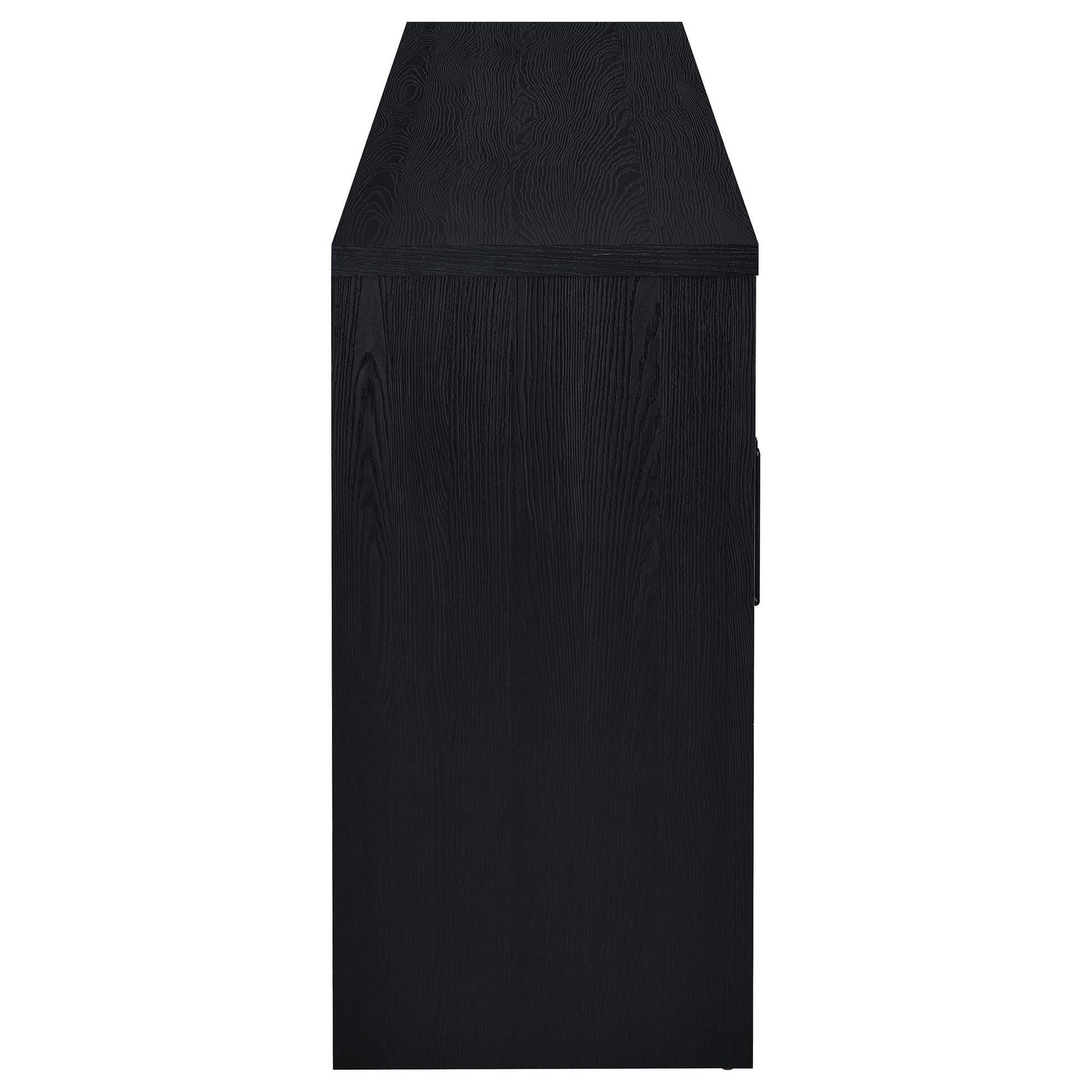 Riva 4-door Dining Sideboard Buffet Storage Credenza Black