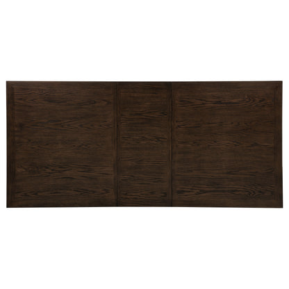 Ridgewell Rectangular Trestle Dining Table Dark Oak