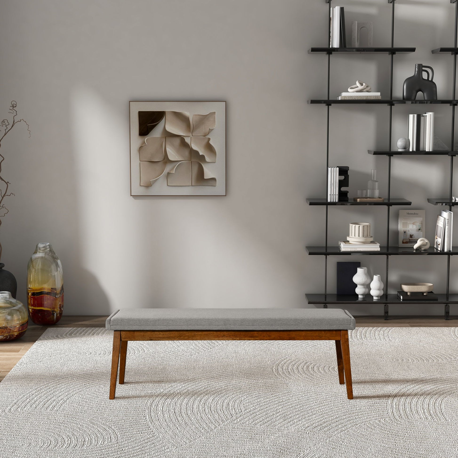 Warren - Bench - Ash Gray - The Sleep Loft - Online Mattress Showroom NYC