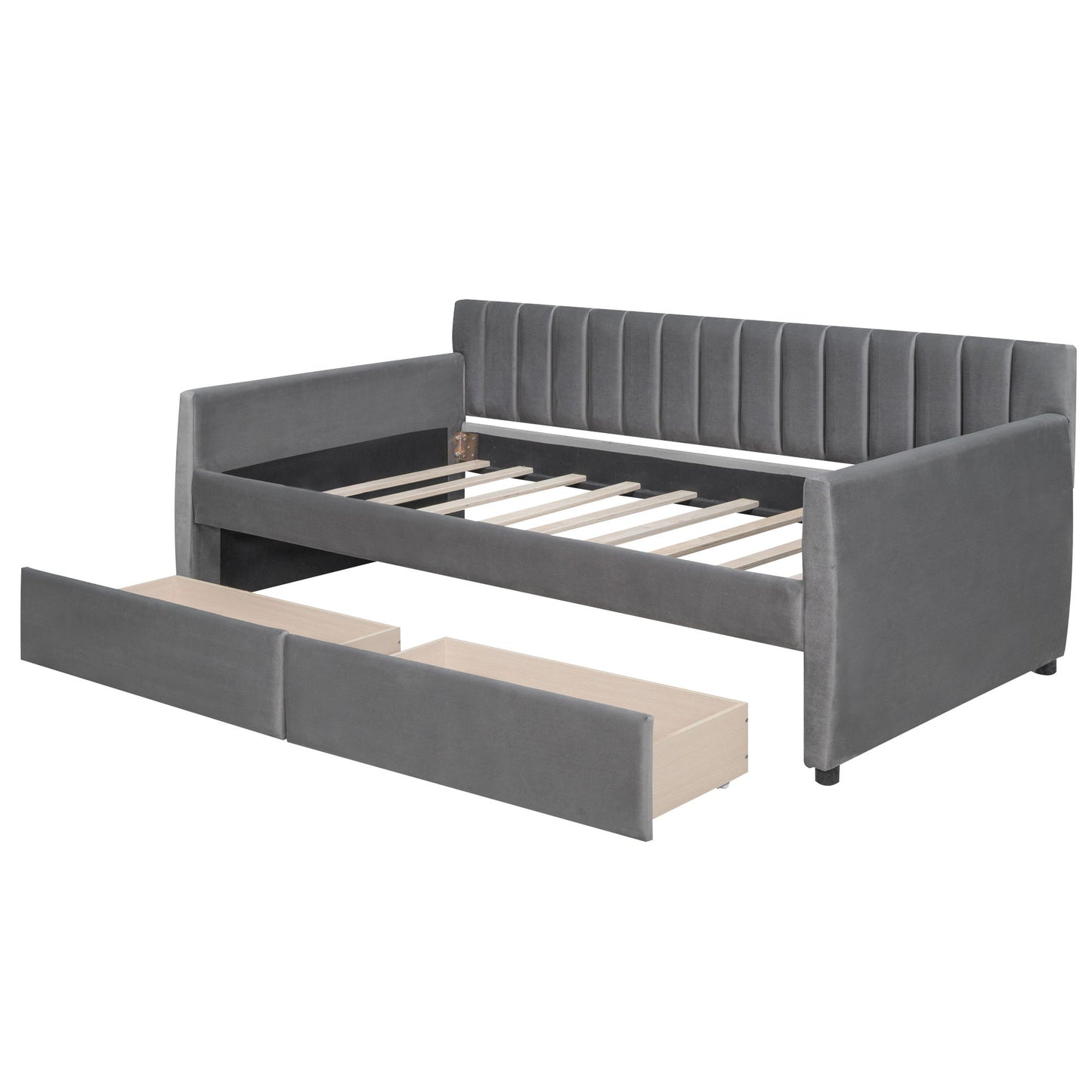 Upholstered Daybed With Slat Support - The Sleep Loft - Online Mattress Showroom NYC