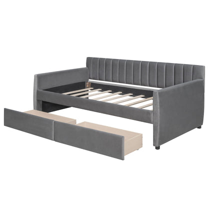 Upholstered Daybed With Slat Support - The Sleep Loft - Online Mattress Showroom NYC