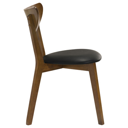 Jedda Wood Dining Side Chair Dark Walnut (Set of 2)