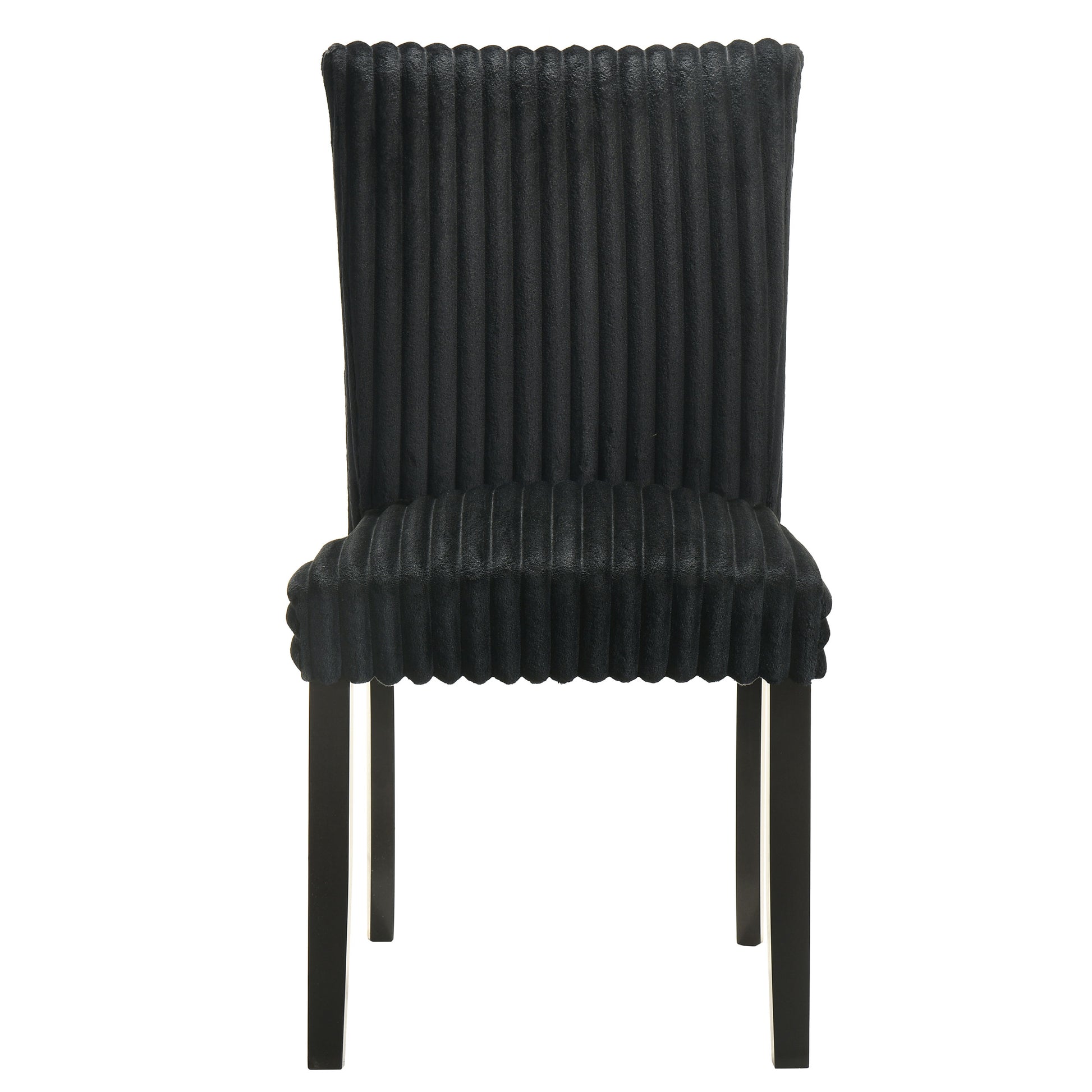 Dermott Upholstered Parson Dining Side Chair Black (Set of 2)