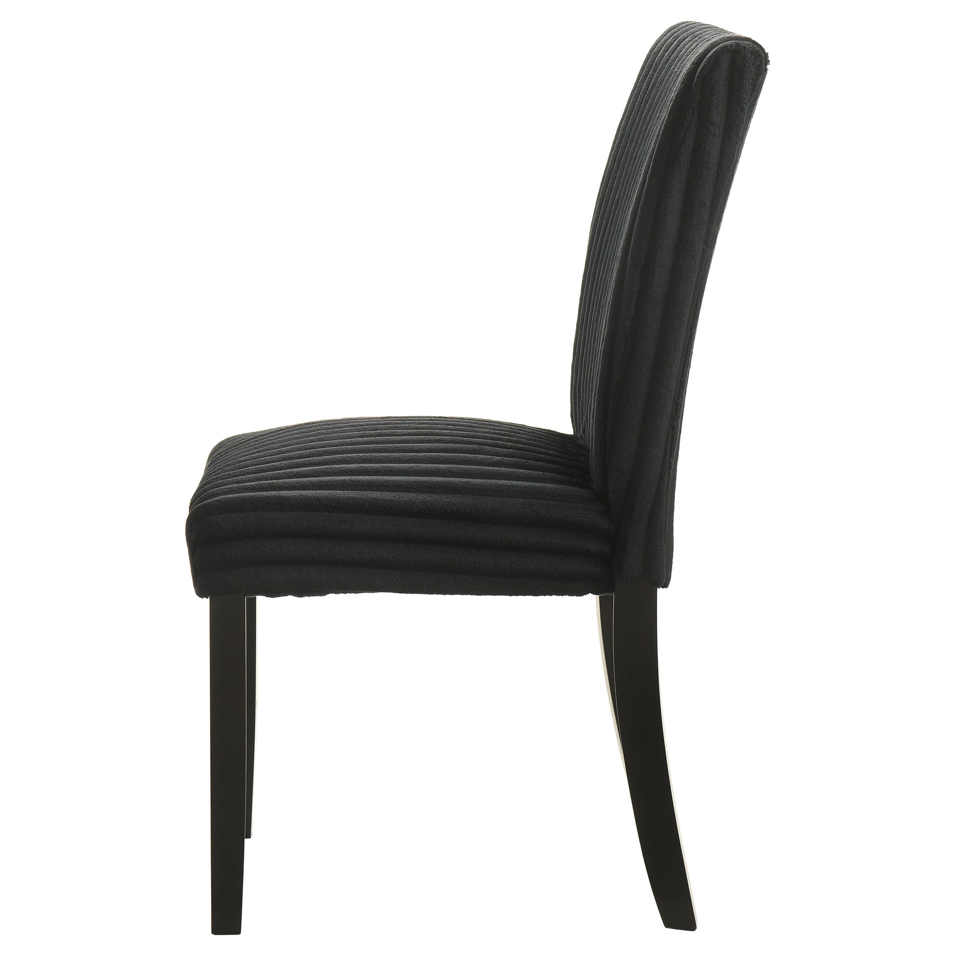 Dermott Upholstered Parson Dining Side Chair Black (Set of 2)