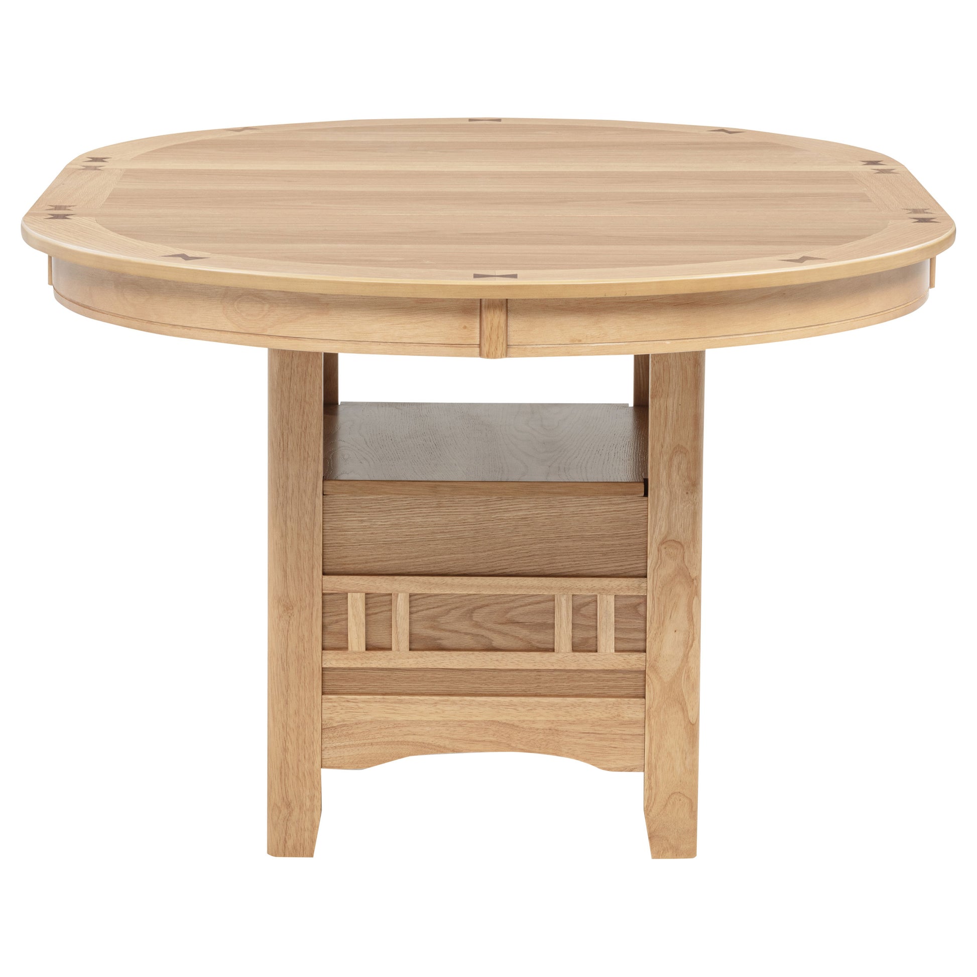 Lavon Oval 60-inch Wood Extension Leaf Dining Table Light Oak