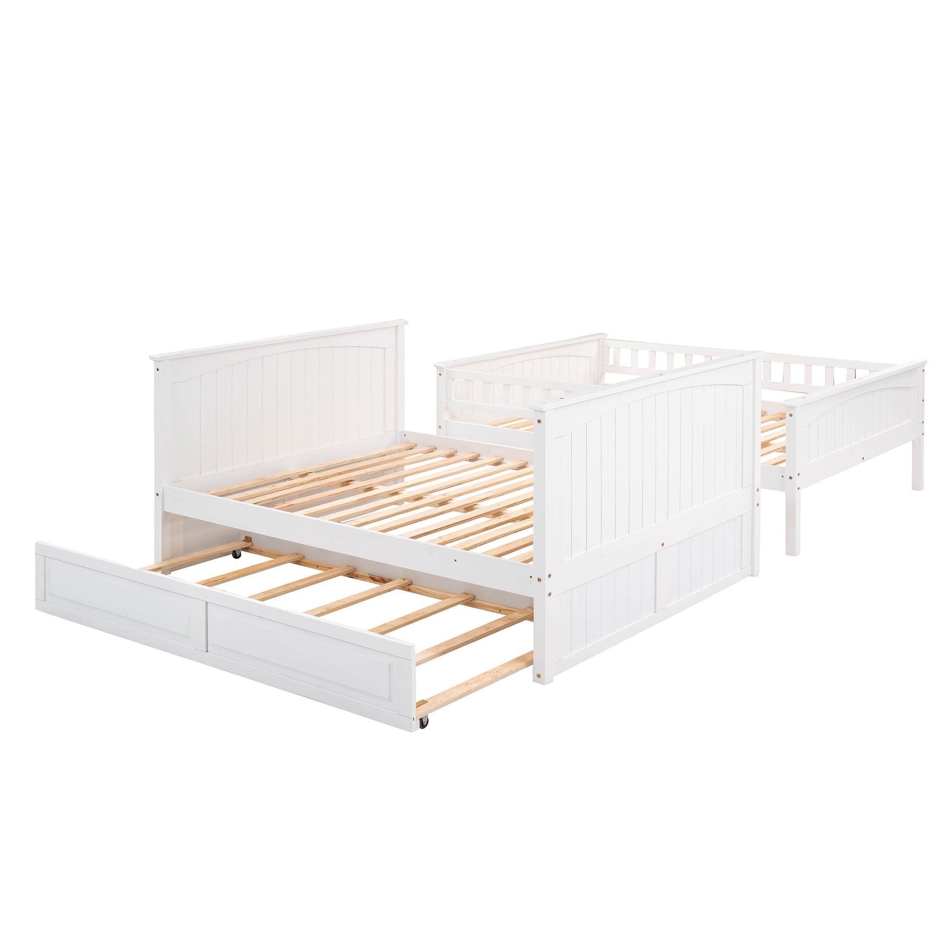 Bunk Bed With Twin Size Trundle, Guardrails - The Sleep Loft - Online Mattress Showroom NYC