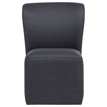 Jaelynn Upholstered Parsons Dining Side Chair Charcoal (Set of 2)