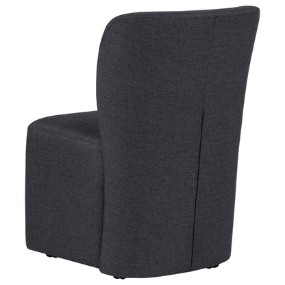 Jaelynn Upholstered Parsons Dining Side Chair Charcoal (Set of 2)