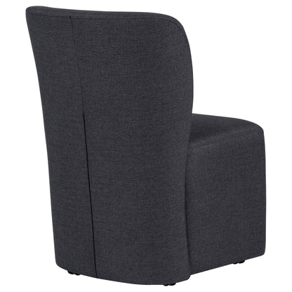 Jaelynn Upholstered Parsons Dining Side Chair Charcoal (Set of 2)