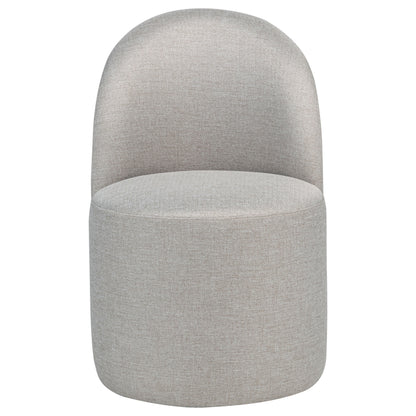 Aubrey Upholstered Barrel Dining Side Chair Beige (Set of 2)