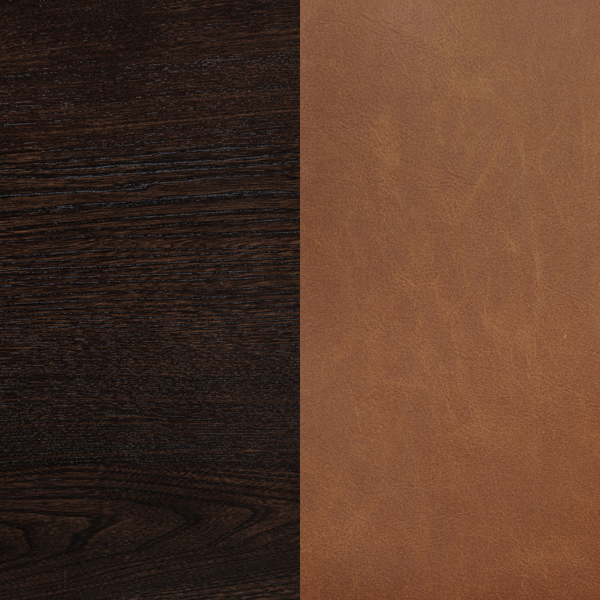 Tegan Faux Leather Upholstered Counter Height Chair Cognac (Set of 2)
