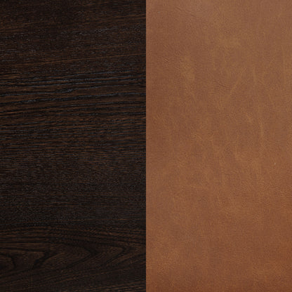 Tegan Faux Leather Upholstered Counter Height Chair Cognac (Set of 2)
