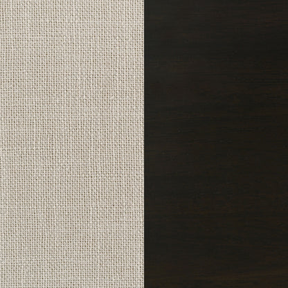 Alana Upholstered Dining Side Chair Beige Smokey Black (Set of 2)