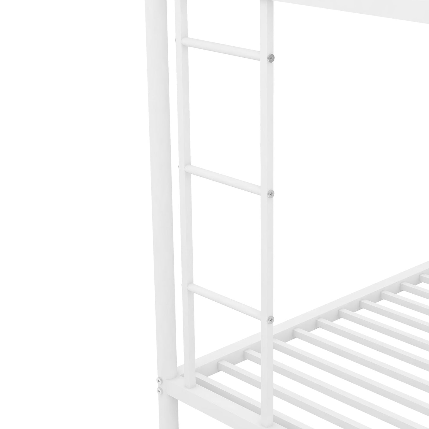 Bunk Bed With Steel Frame And Trundle, 2 Side Ladders - The Sleep Loft - Online Mattress Showroom NYC