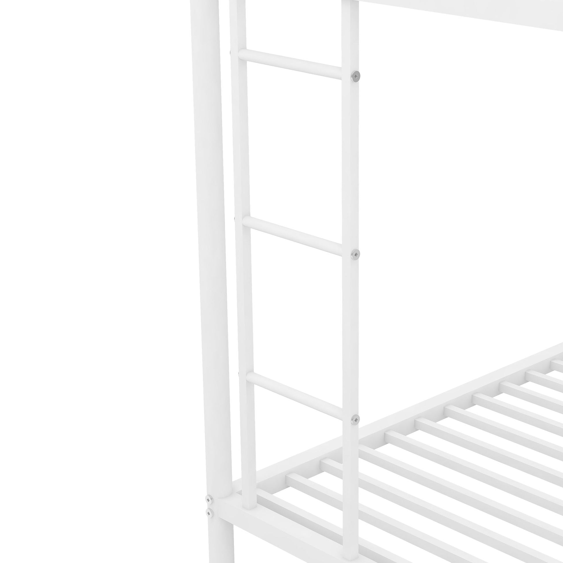 Bunk Bed With Steel Frame And Trundle, 2 Side Ladders - The Sleep Loft - Online Mattress Showroom NYC