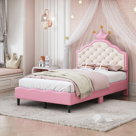 Lovely Crown Fantasy Princess Bed With Tufted Headboard - The Sleep Loft - Online Mattress Showroom NYC
