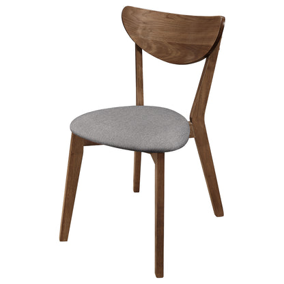 Alfredo Dining Side Chair Grey and Natural Walnut (Set of 2) - The Sleep Loft - Online Mattress Showroom NYC