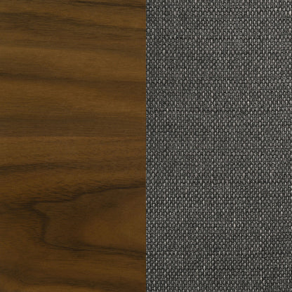 Alfredo Dining Side Chair Grey and Natural Walnut (Set of 2)
