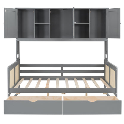 Daybed And All In One Cabinet And Shelf - The Sleep Loft - Online Mattress Showroom NYC