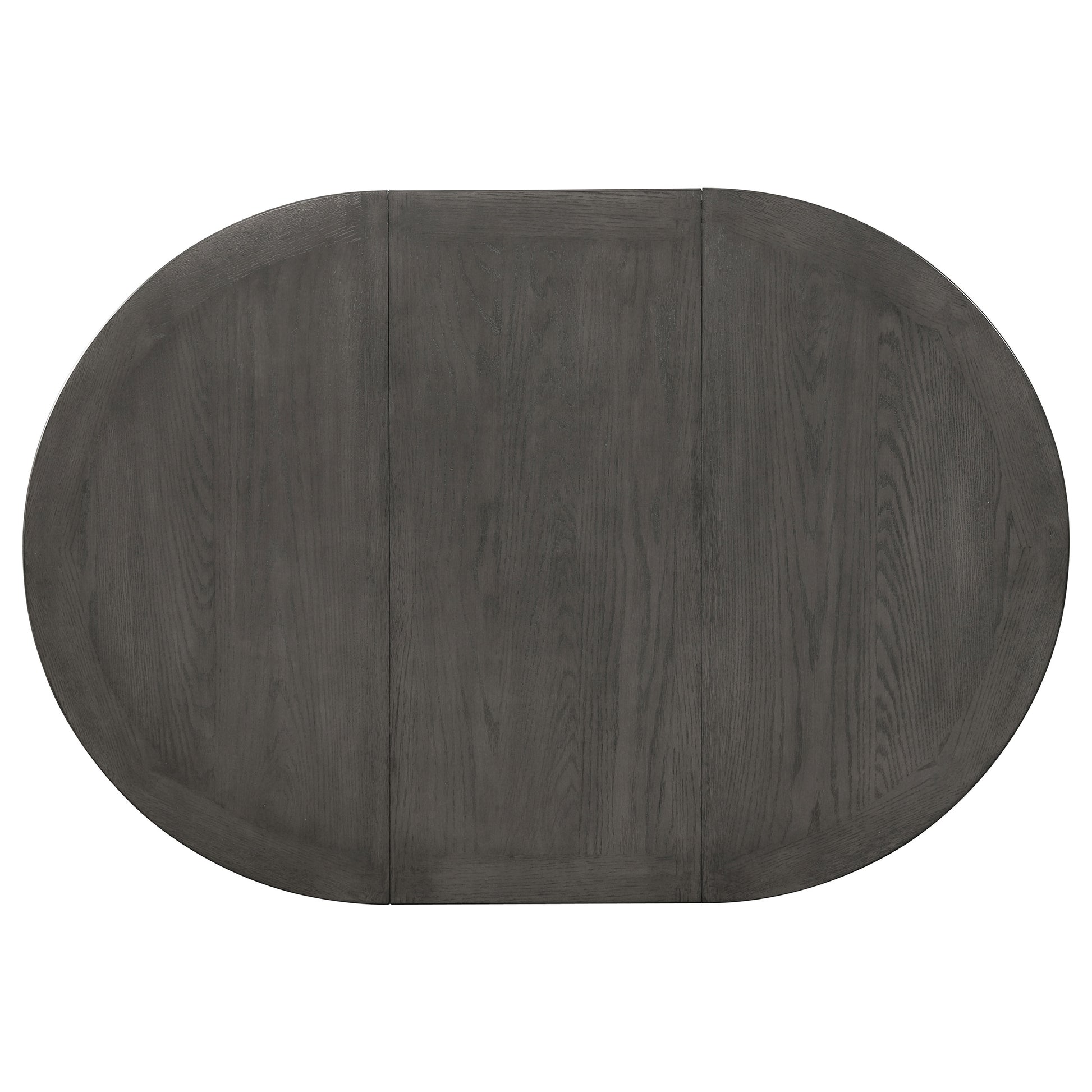 Lavon Oval 60-inch Wood Extension Leaf Dining Table Medium Grey