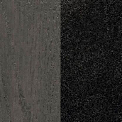 Lavon Wood Dining Side Chair Black and  Medium Grey (Set of 2)