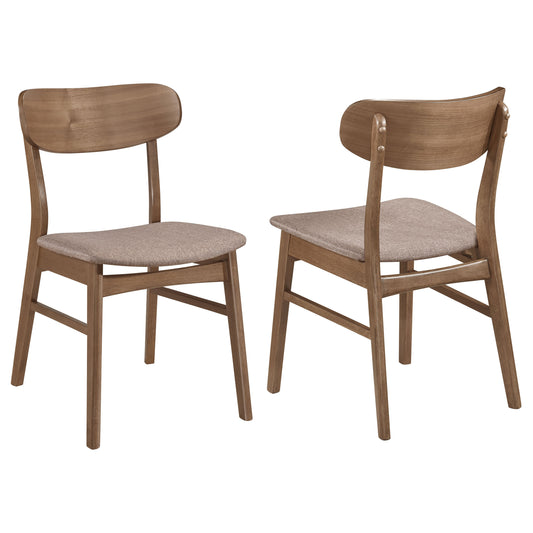 Dortch Dining Side Chair Walnut and Brown (Set of 2) - The Sleep Loft - Online Mattress Showroom NYC