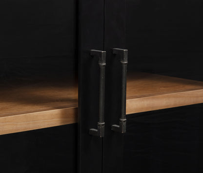Middleton 4-door Sideboard Server with Dual Drawers Black