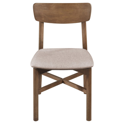Parkridge Dining Side Chair Natural Walnut (Set of 2)