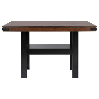 Patterson 5-piece Counter Height Dining Set Mango Oak 